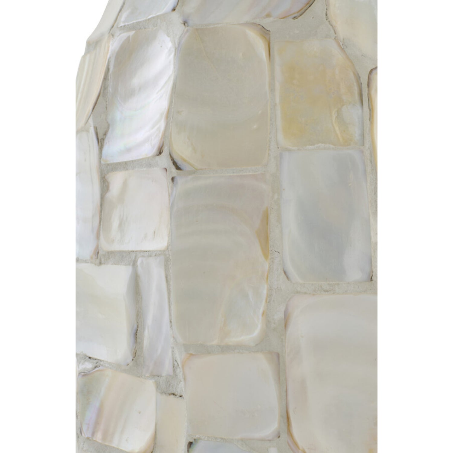 Staanlamp Pareleffect Schelp Gebroken Wit/Lichtbeige J-Line