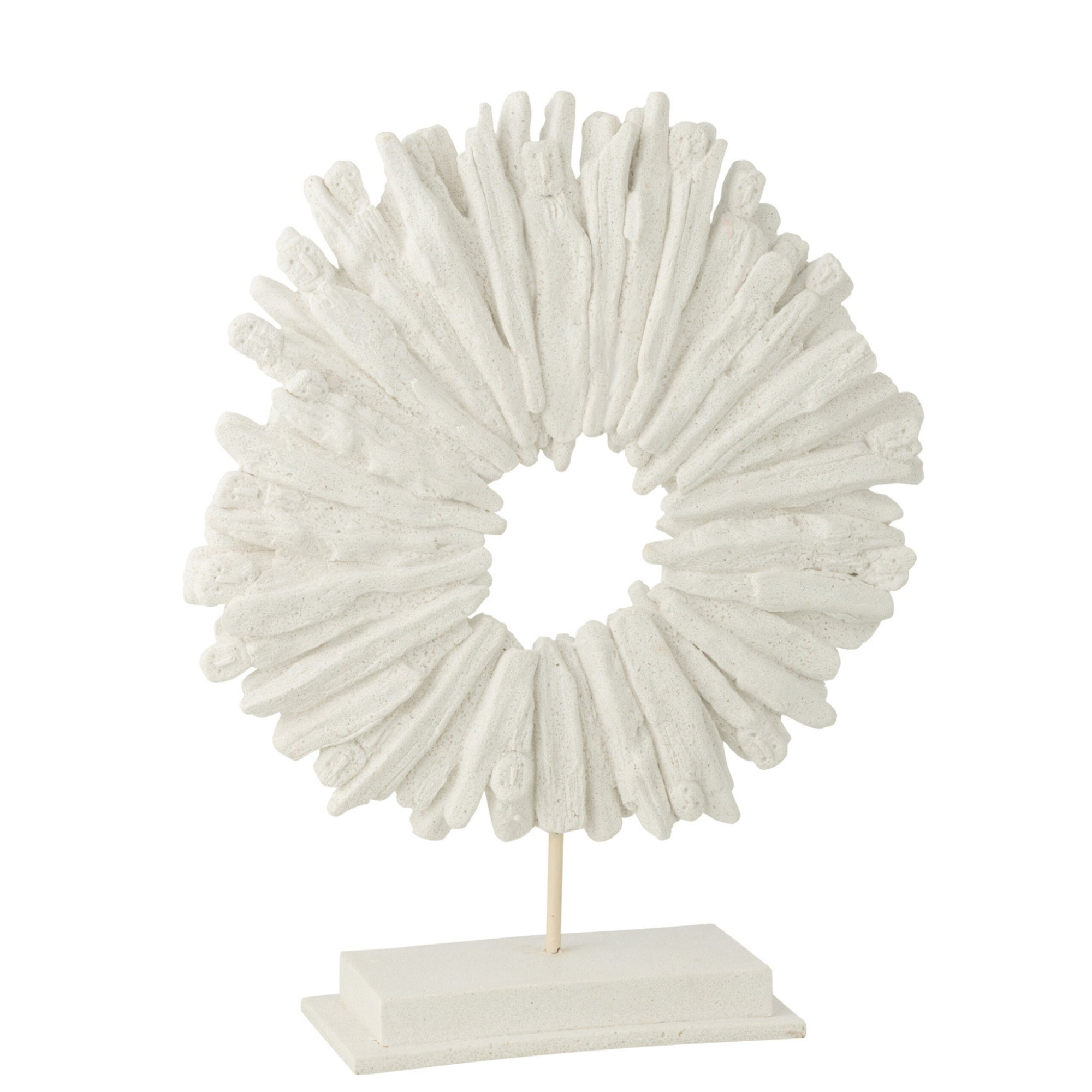 Cirkel Rond Polyresin Wit J-Line