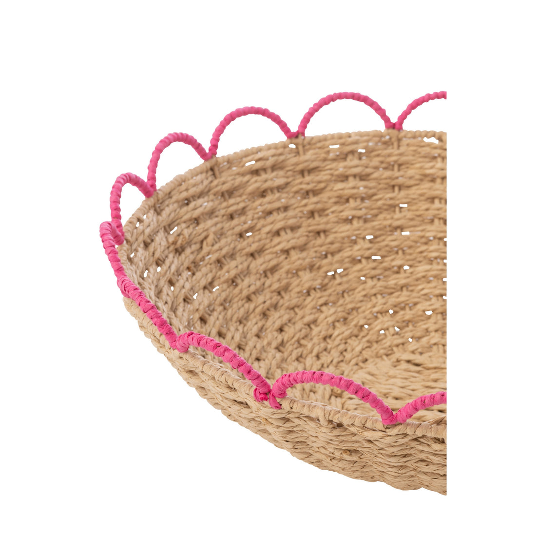 Set Van 2 Decoratief Plateau Papier Roze/Oranje J-Line