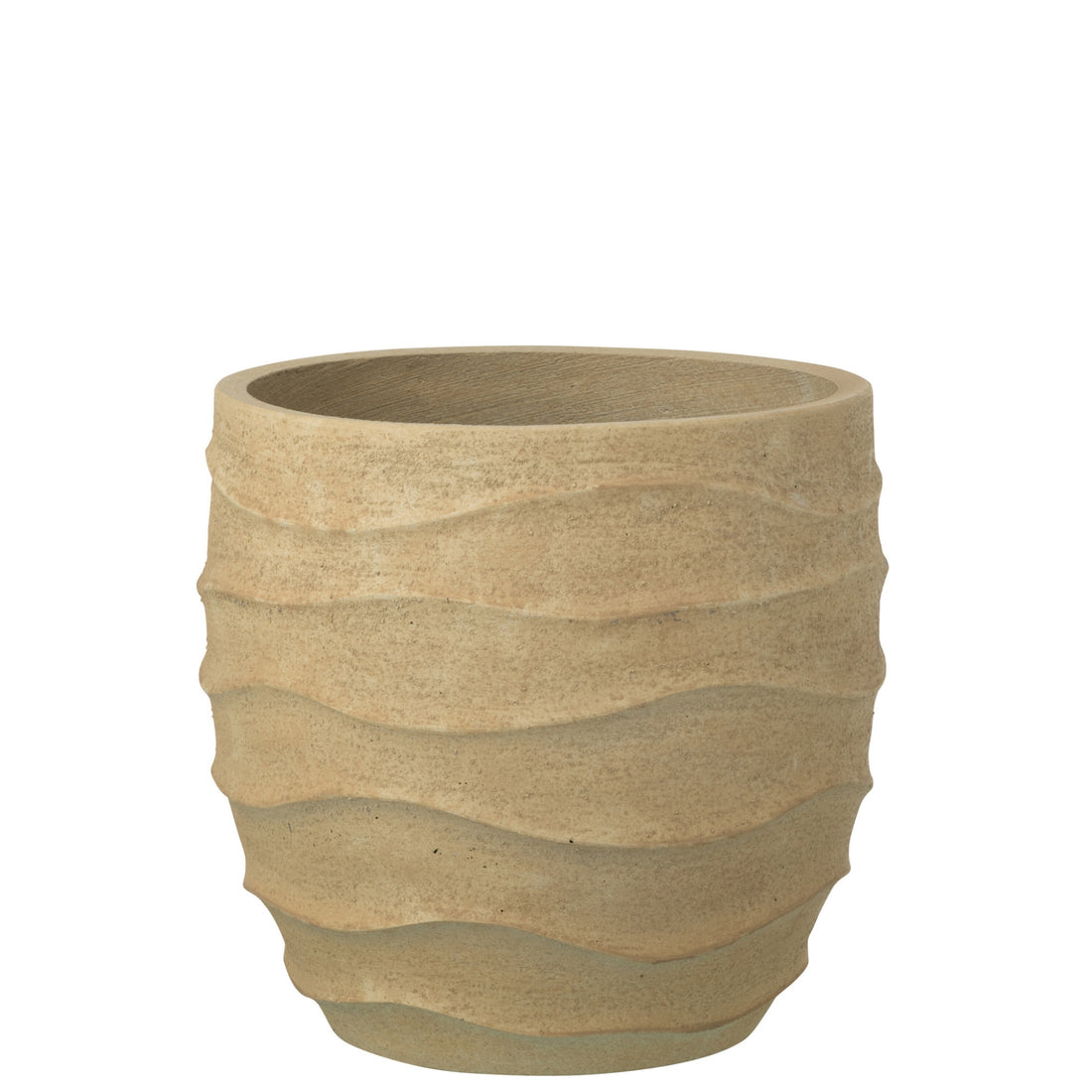 Bloempot Golf + Buiten Zand Beige Large J-Line