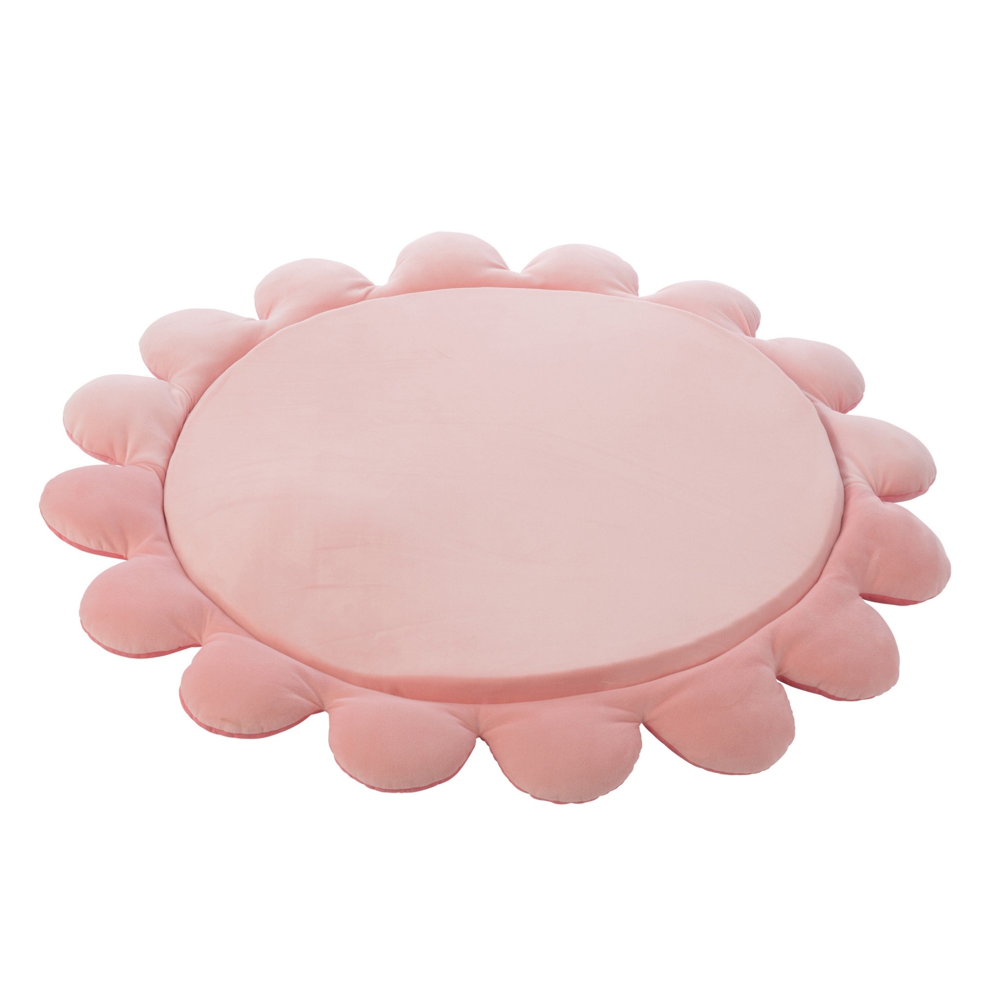 Speelmat Bloem Polyester Donkerroze/Lichtroze J-Line