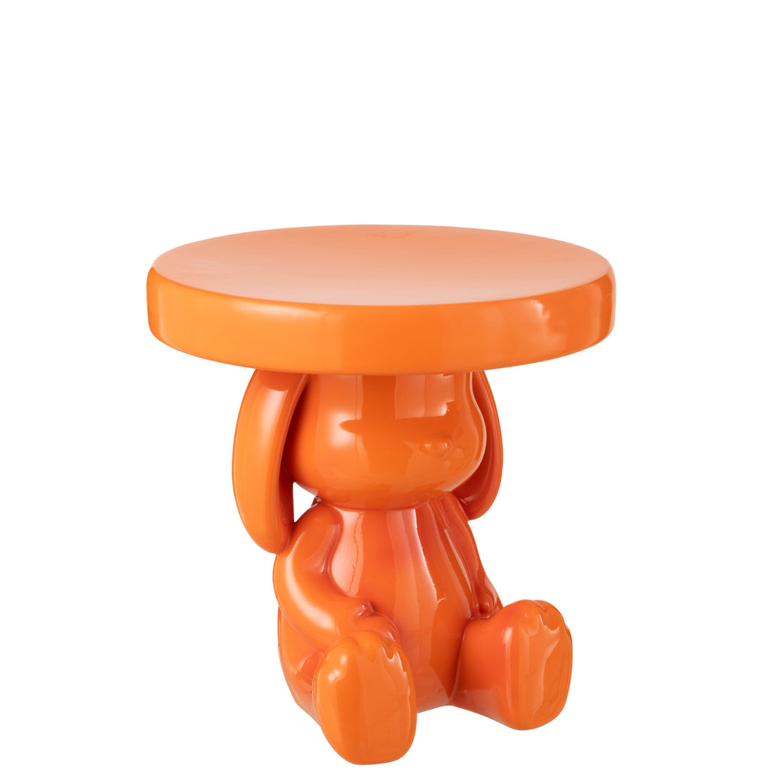 Bijzettafel Beer Polyresin Oranje J-Line