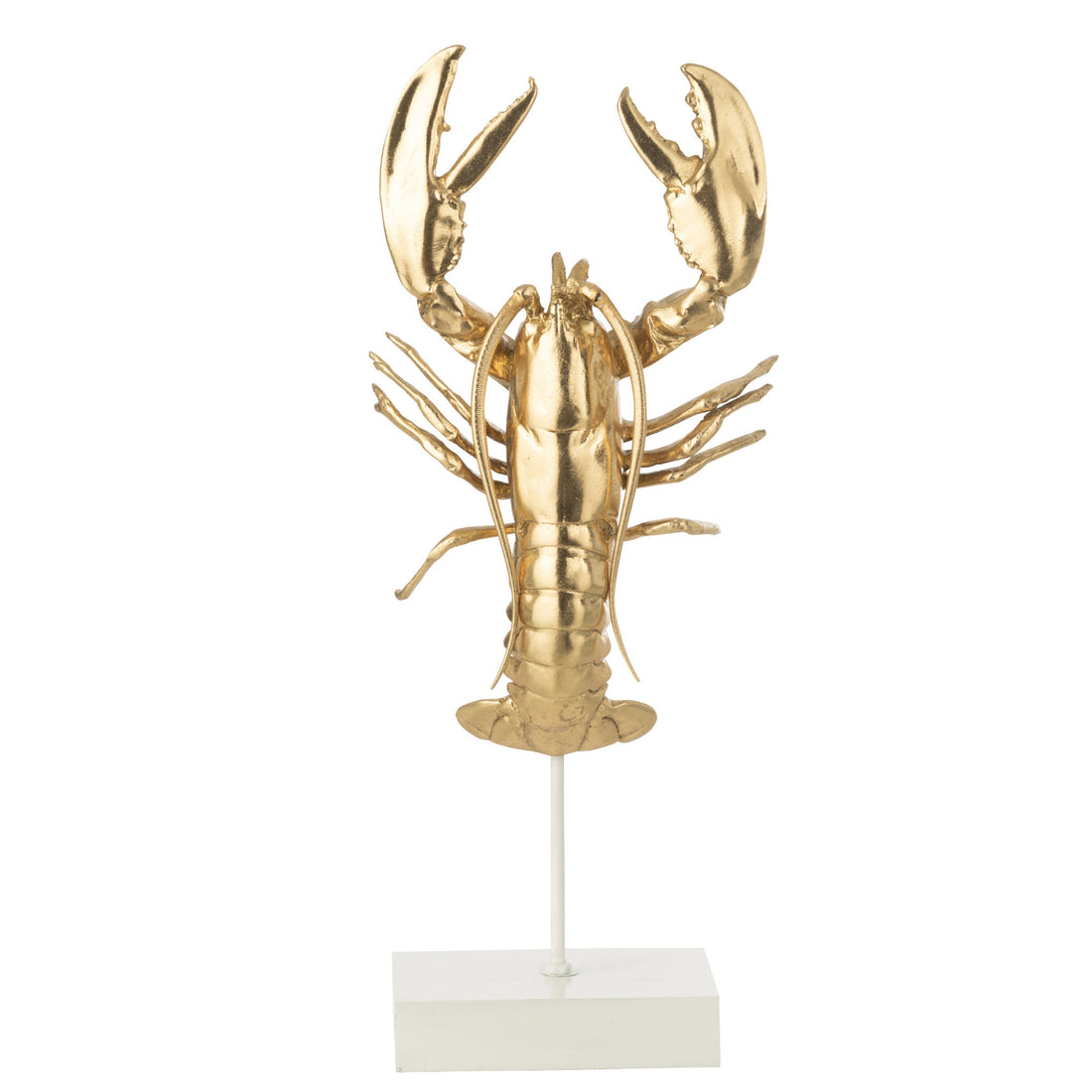Kreeft Op Voet Polyresin Goudkleurig J-Line