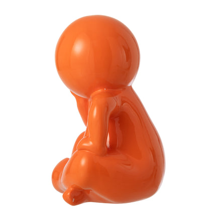 Beeldje Marcel Hars Donkeroranje J-Line