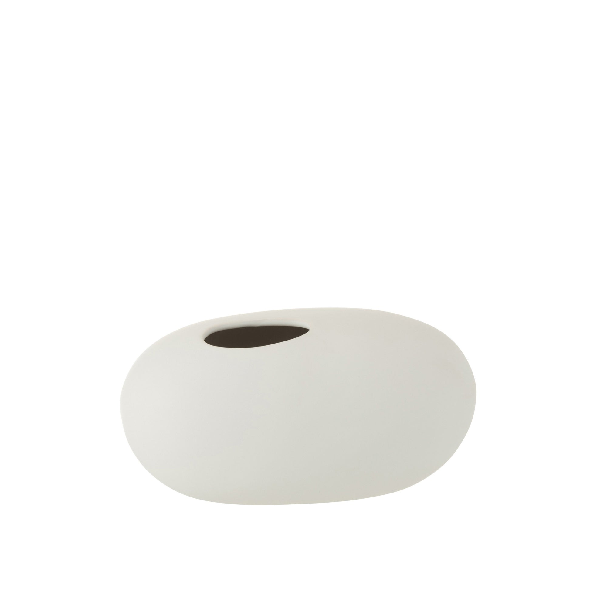 Vaas Ovaal Keramiek Wit Large Ø15cm J-Line