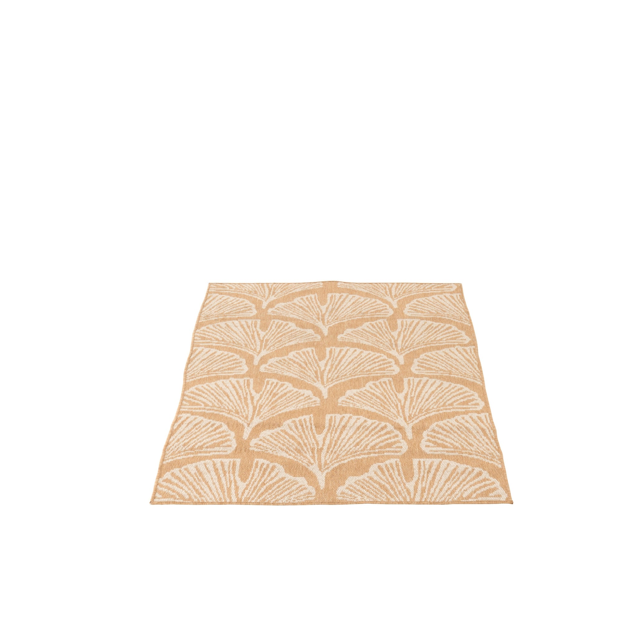 Vloerkleed Buiten Bladeren Polypropyleen Wit/Naturel J-Line