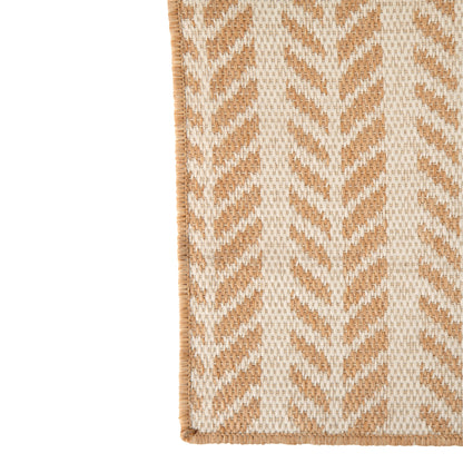 Vloerkleed Buiten Pijlen Polypropyleen Wit/Naturel J-Line