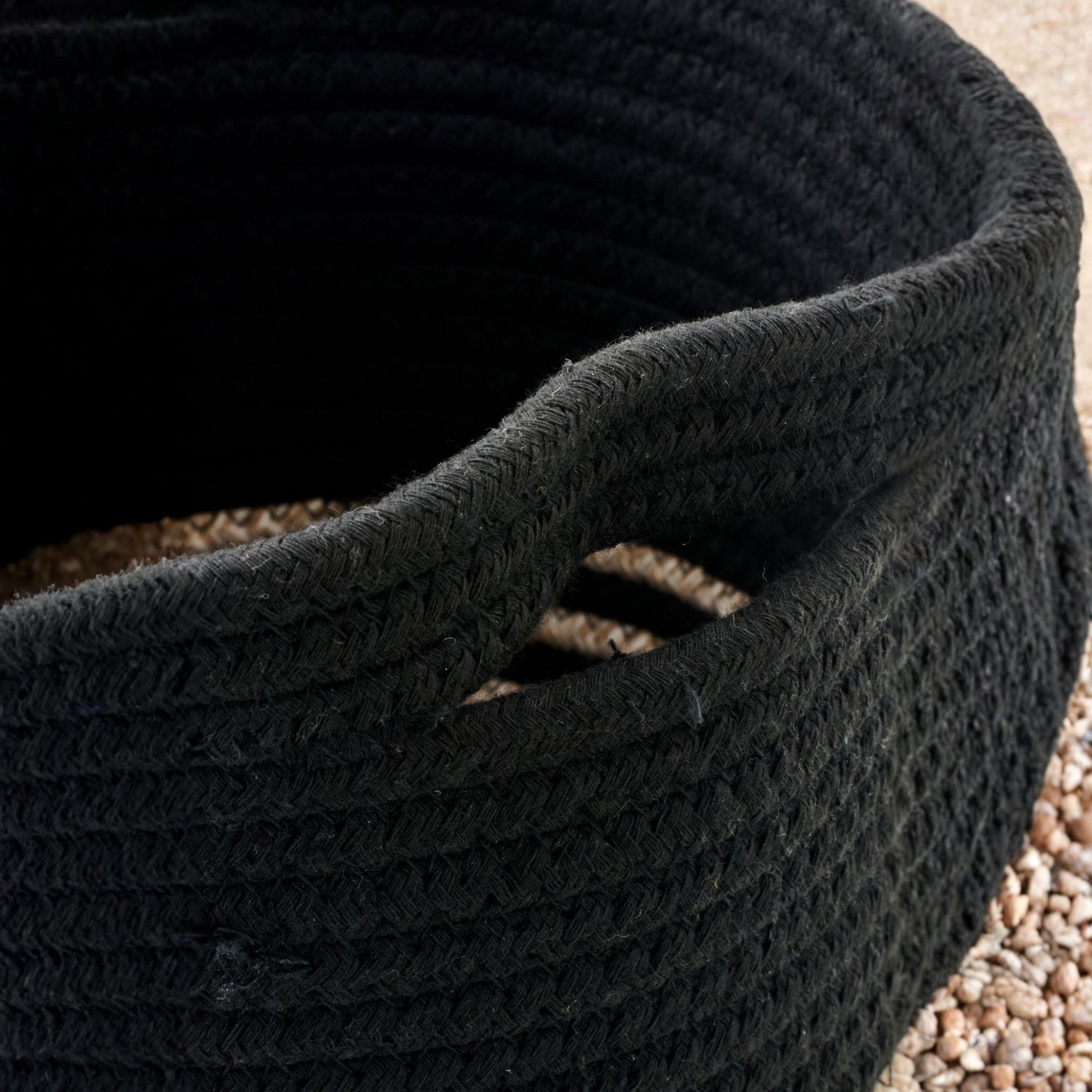 Set Van 3 Mand Gestreept Polyester Zwart/Beige J-Line