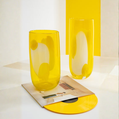 Vaas Mona Glas Transparant/Geel Large J-Line