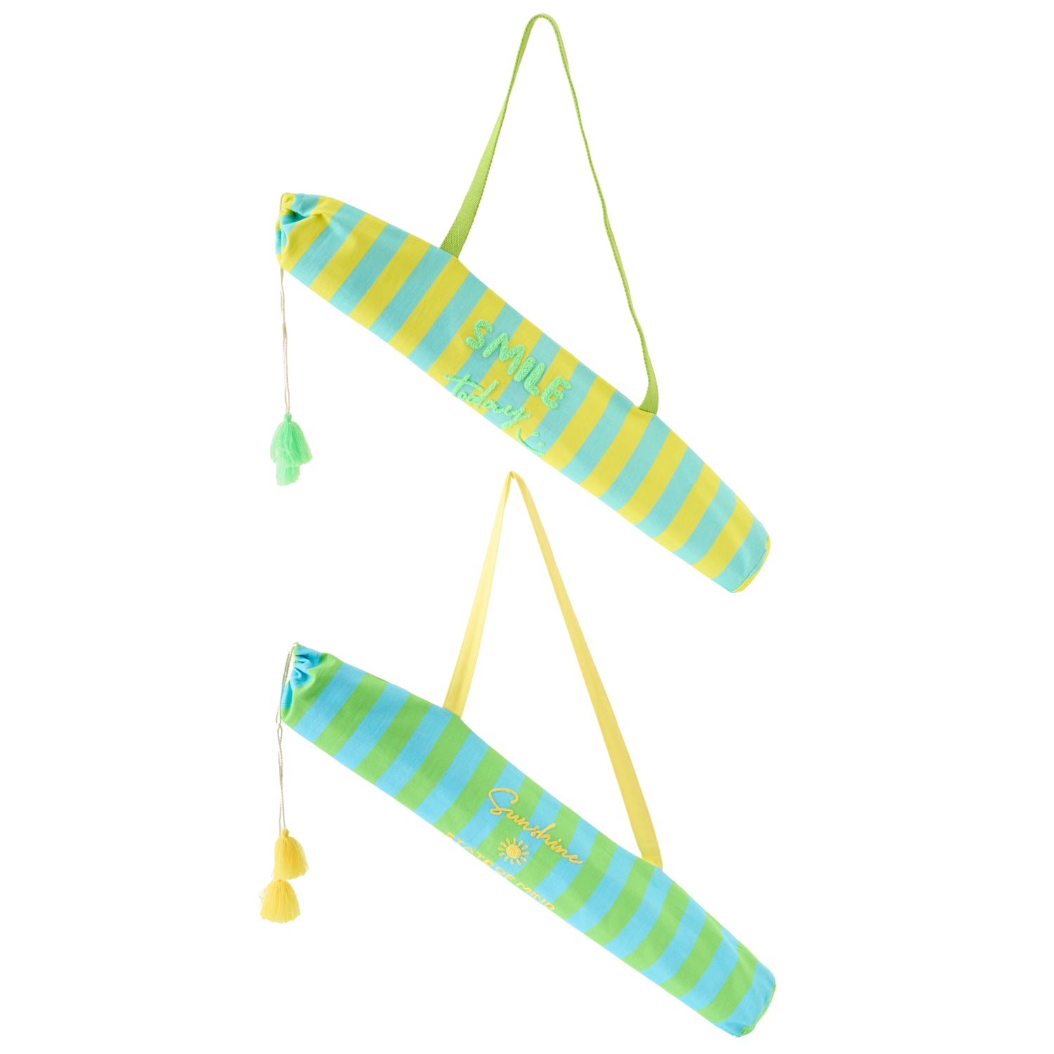 Strandmat Sunshine/Smile Gestreept Polypropyleen Multi Assortiment Van 2 J-Line