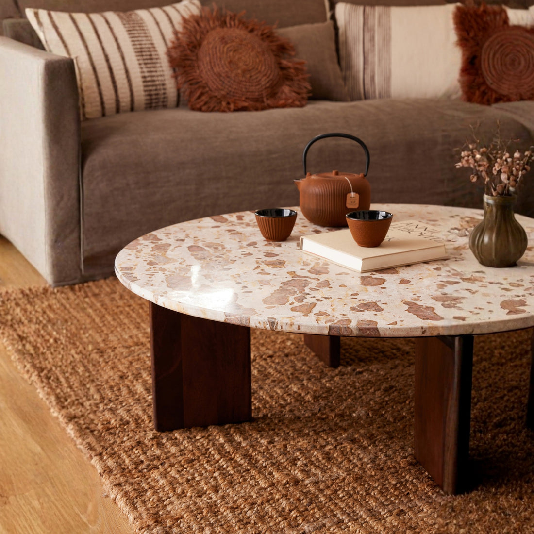 Salontafel Mathilde Marmer Naturel/Beige J-Line