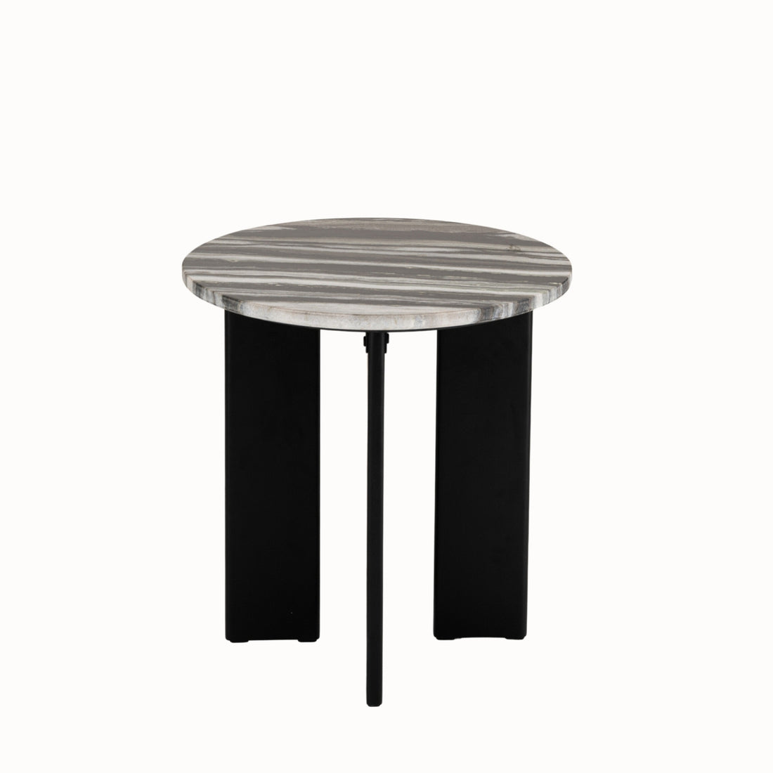 Bijzettafel Mathilde Marmer Zwart/Grijs J-Line