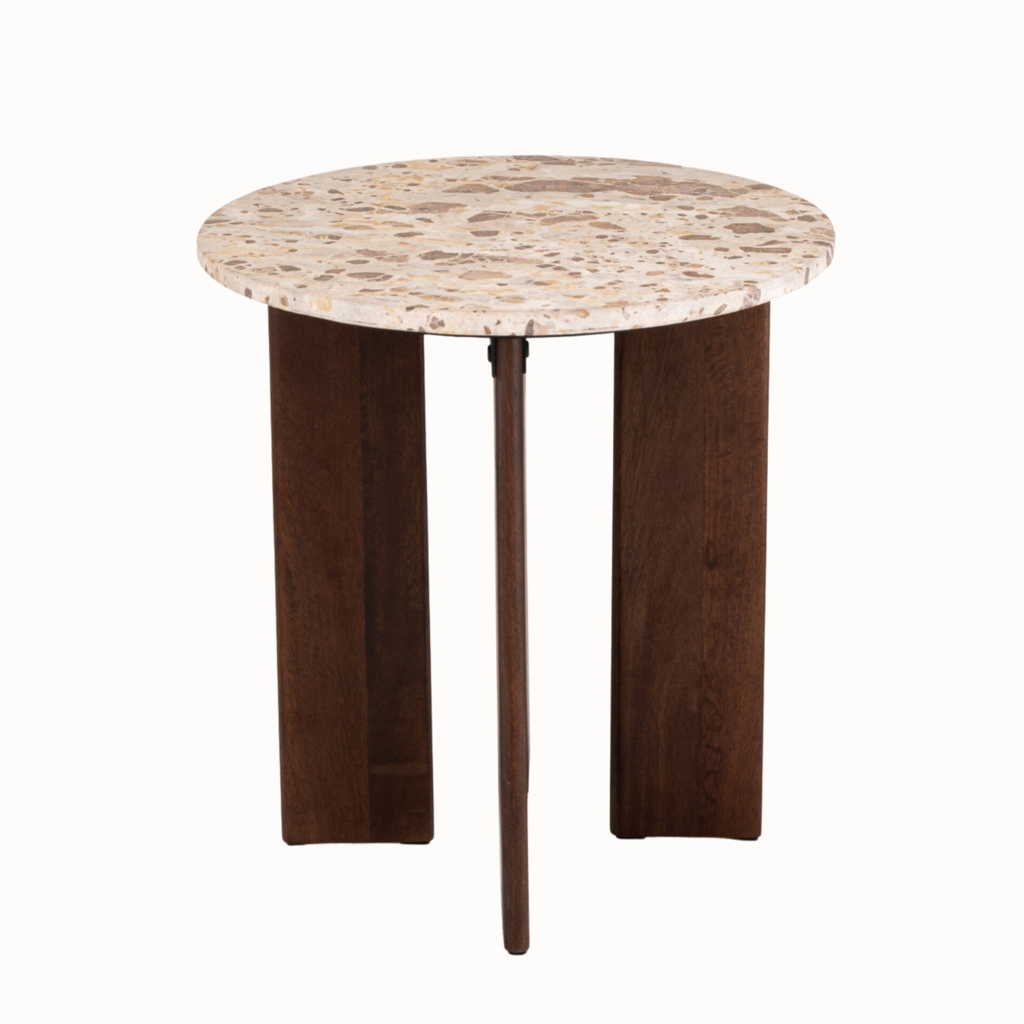Bijzettafel Mathilde Marmer Naturel/Beige J-Line