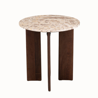 Bijzettafel Mathilde Marmer Naturel/Beige J-Line