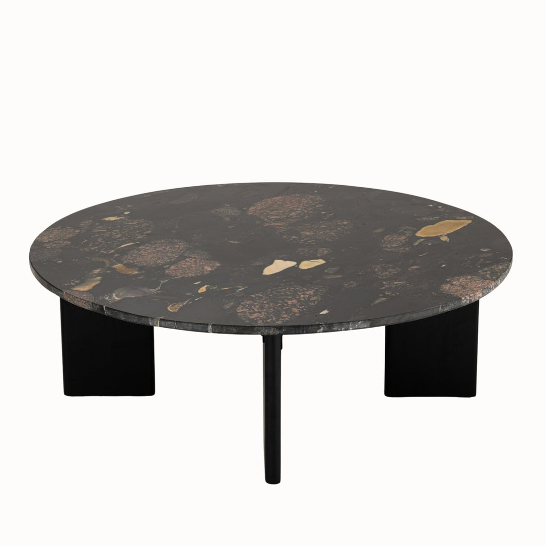 Salontafel Mathilde Marmer Zwart/Perzik J-Line