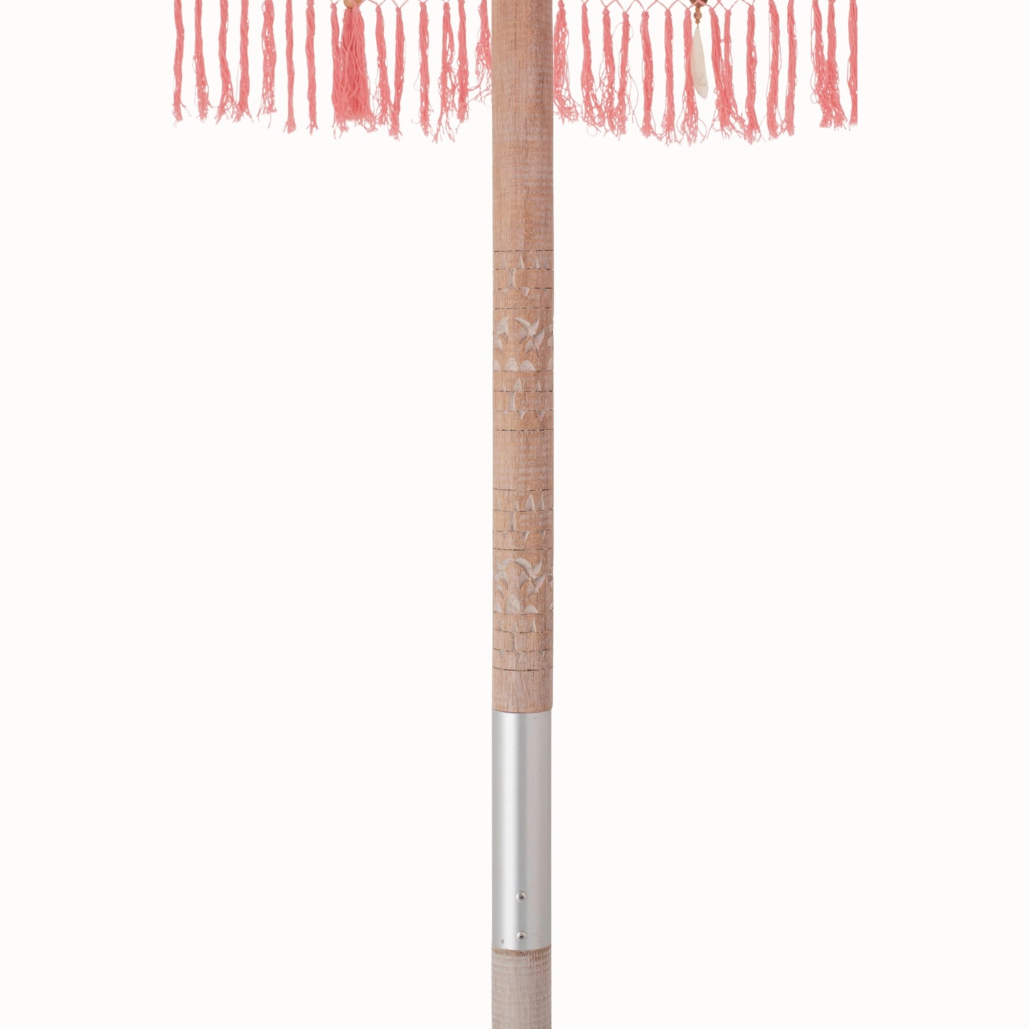 Parasol Bobbi Hout/Katoen Lichtroze J-Line