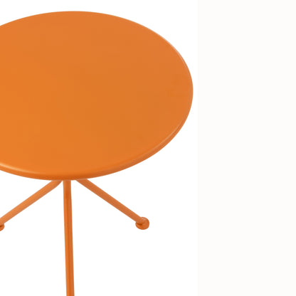 Tuintafel Tripod Rond Metaal Oranje Small J-Line