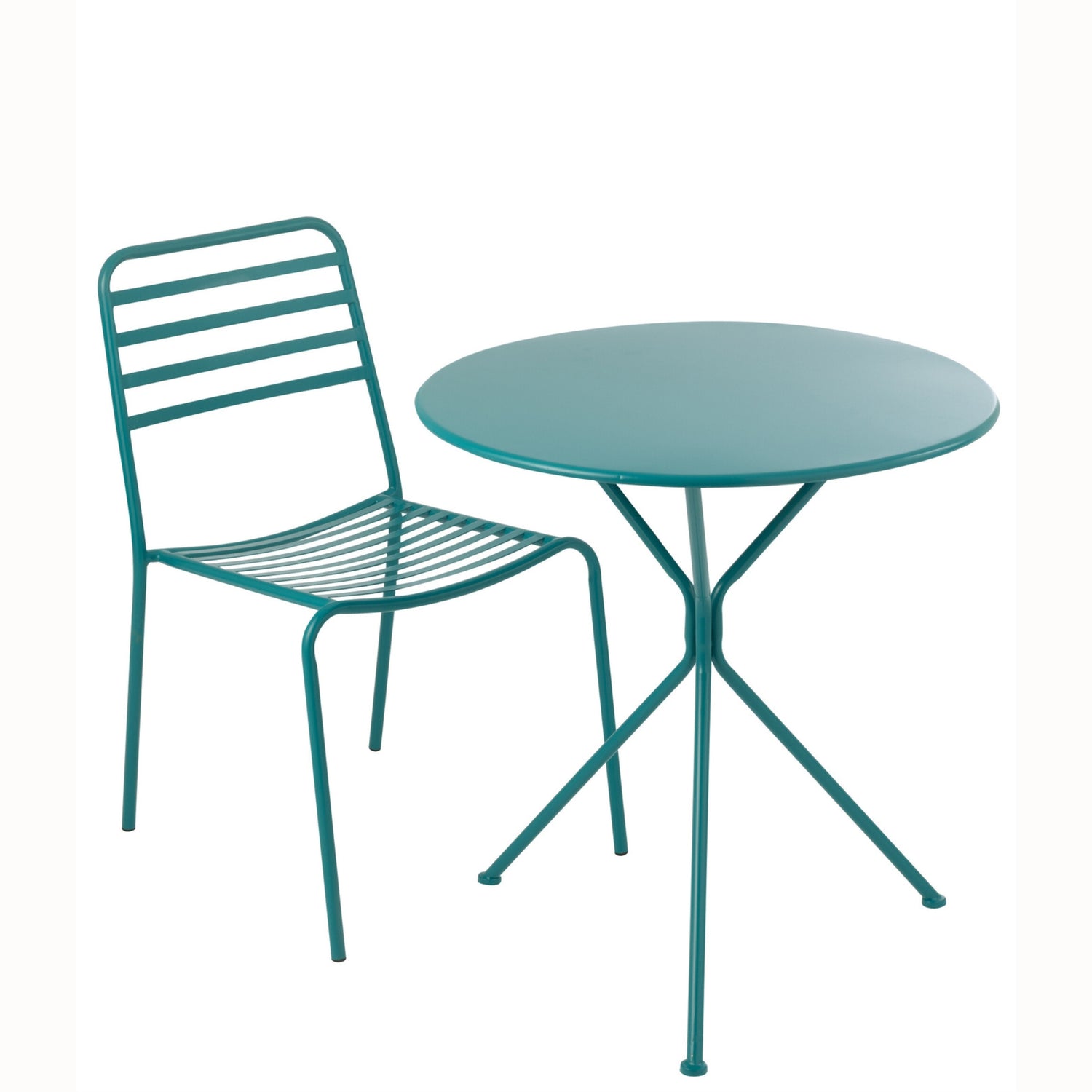 Tuintafel Tripod Rond Metaal Turquoise Large J-Line