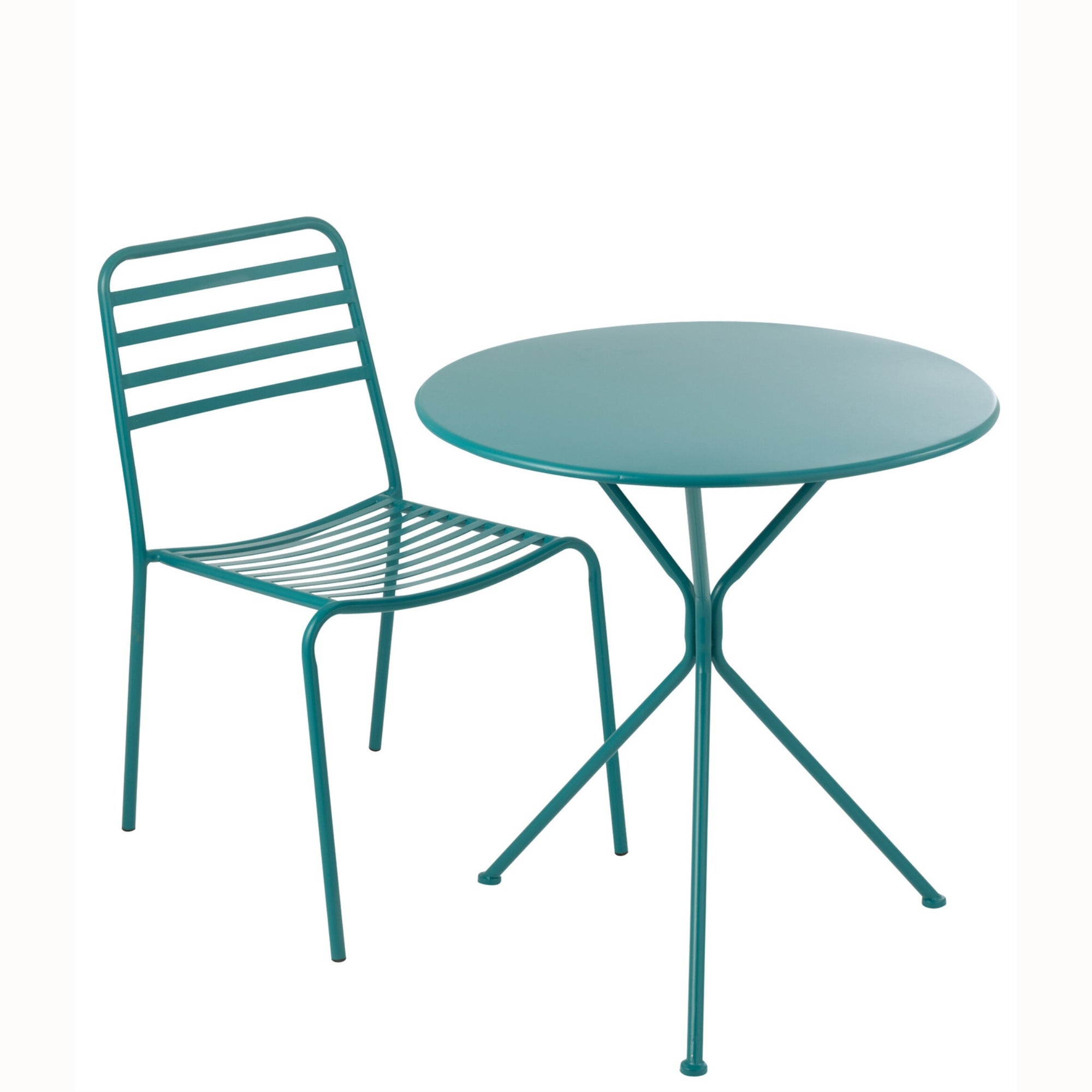 Tuintafel Tripod Rond Metaal Turquoise Large J-Line