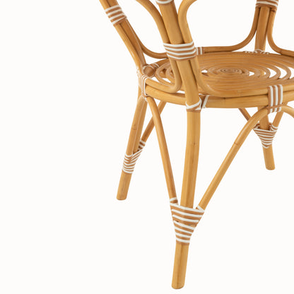 Eettafel Rotan Beige/Wit J-Line