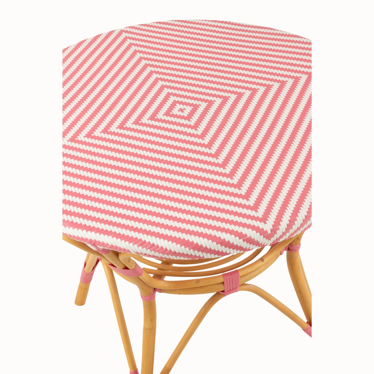 Eettafel Rotan Roze/Wit J-Line