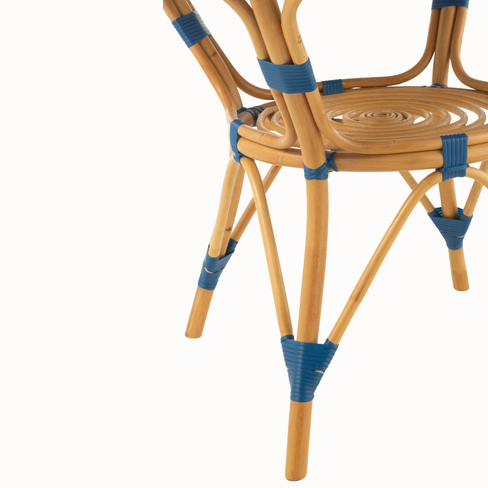 Eettafel Rotan Blauw/Wit J-Line