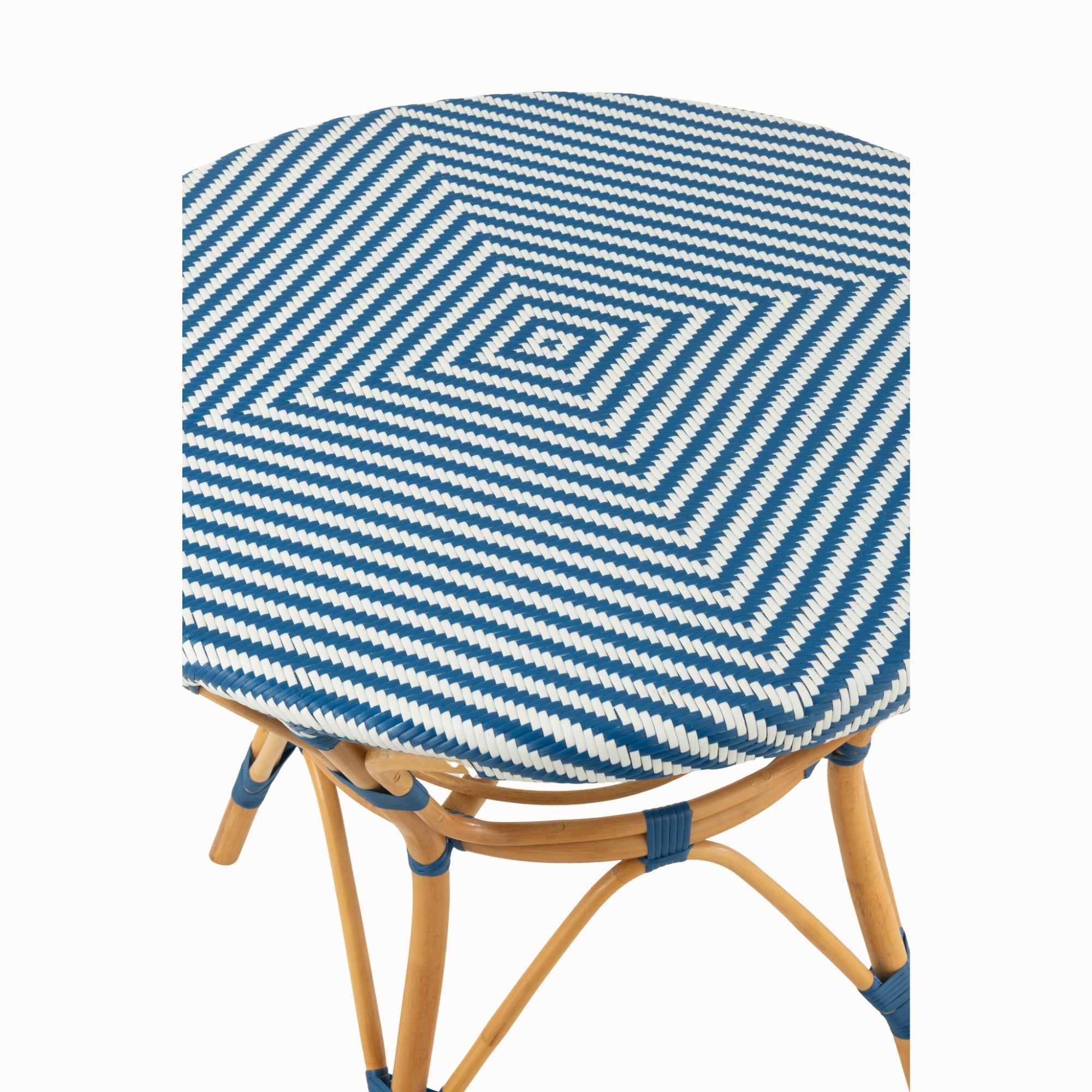Eettafel Rotan Blauw/Wit J-Line