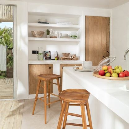 Barstoel Ana Teak Hout Bruin J-Line