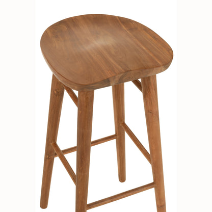Barstoel Ana Teak Hout Bruin J-Line
