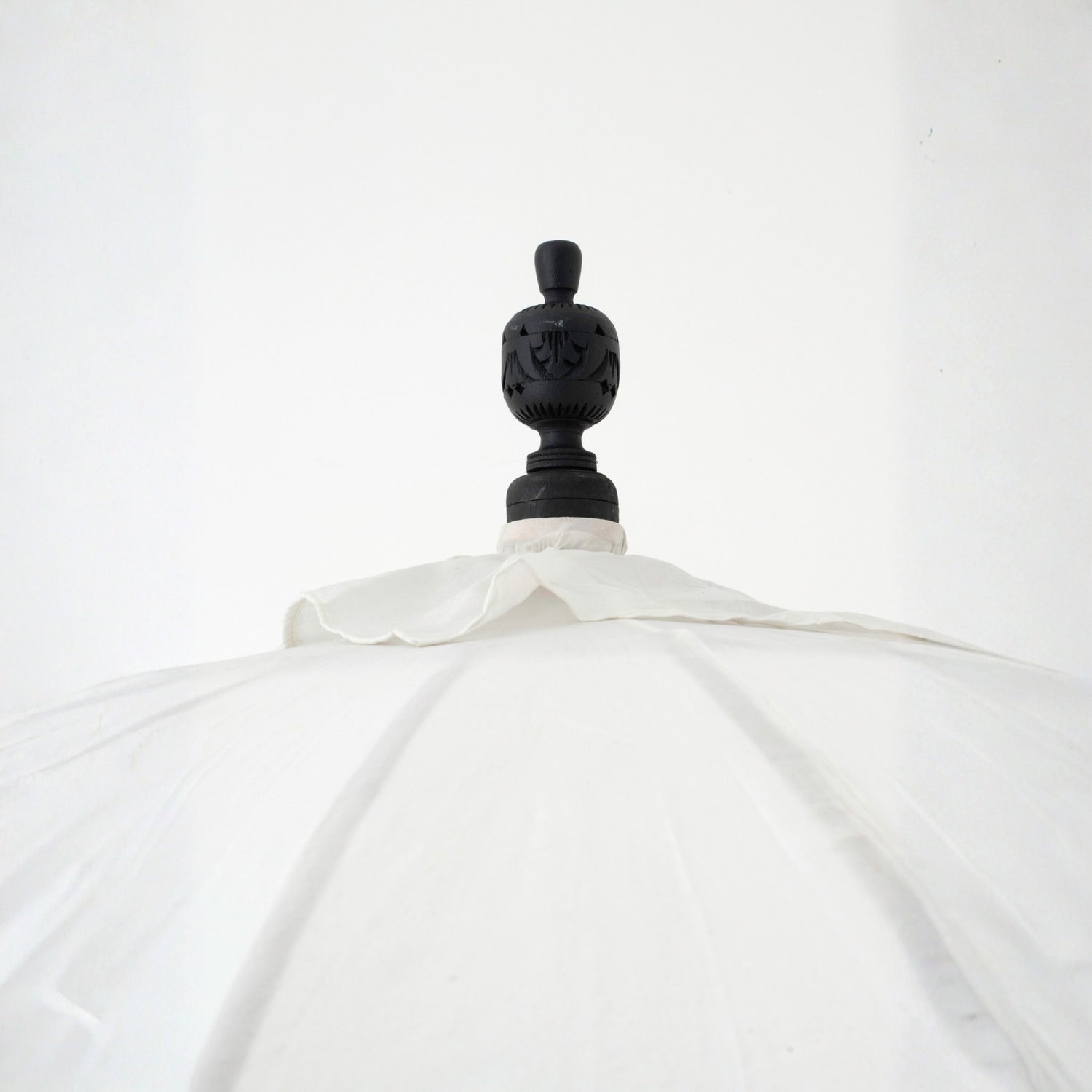 Parasol Flavie Hout/Katoen Ecru/Zwart J-Line