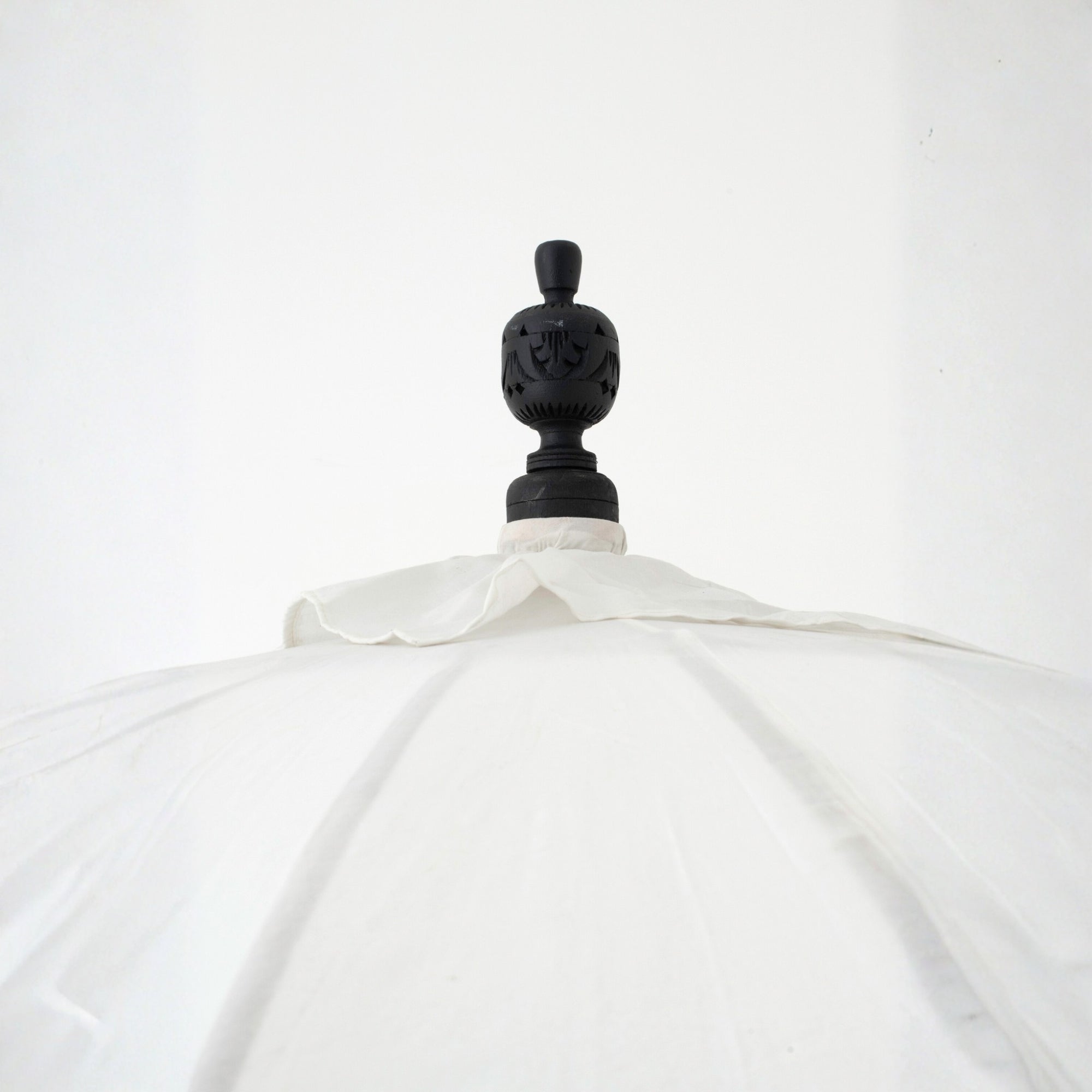 Parasol Flavie Hout/Katoen Ecru/Zwart J-Line