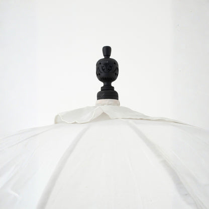 Parasol Flavie Hout/Katoen Ecru/Zwart J-Line