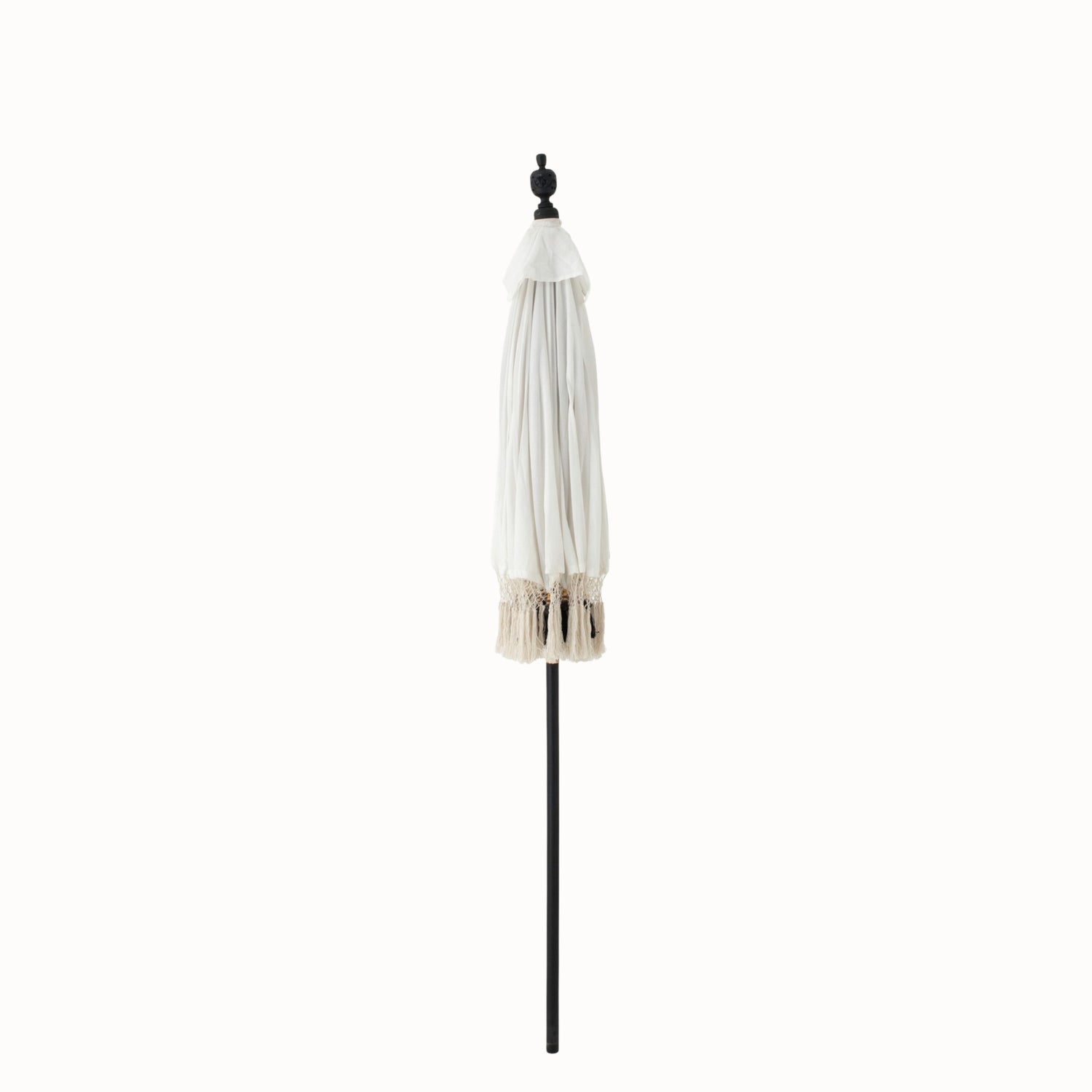Parasol Flavie Hout/Katoen Ecru/Zwart J-Line