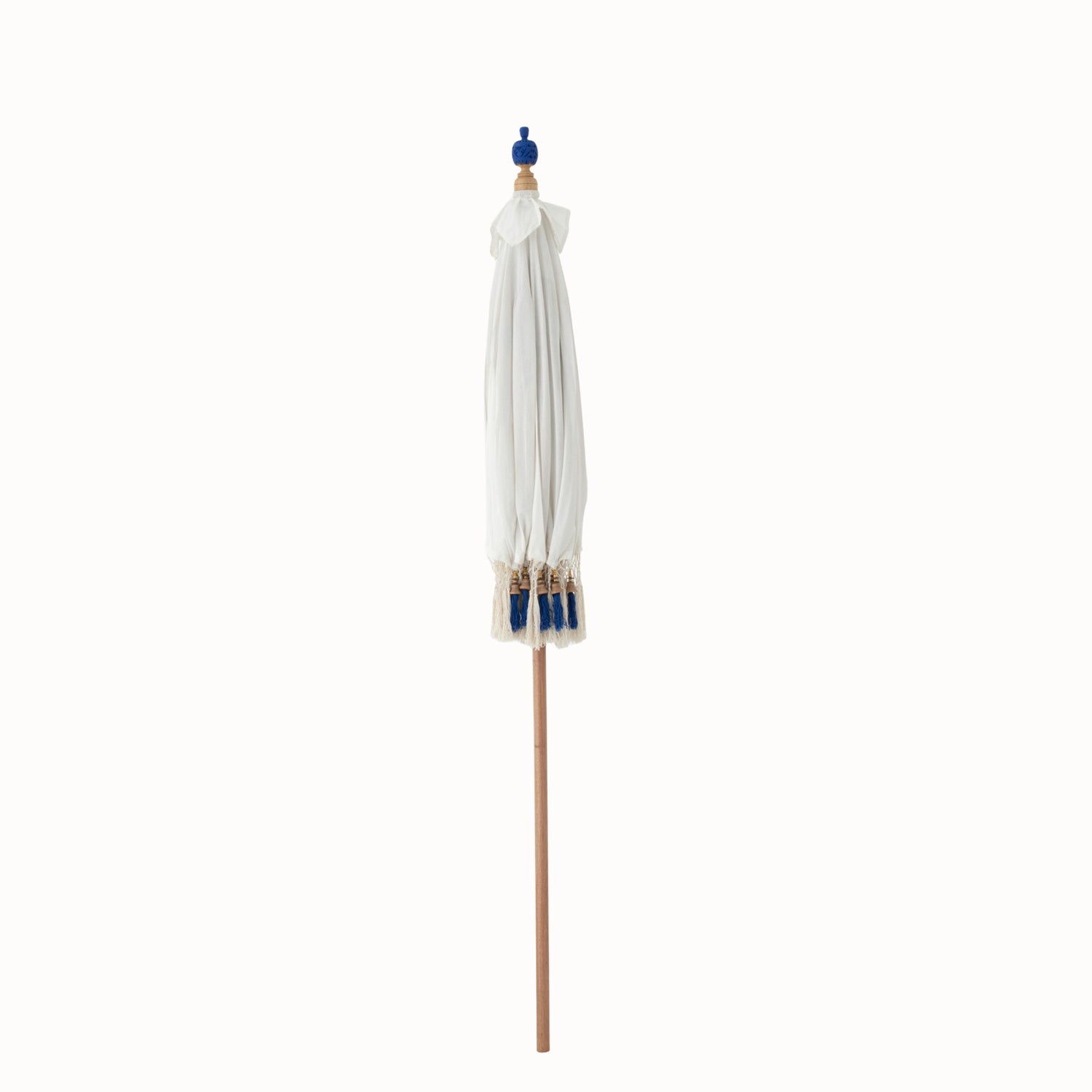 Parasol Flavie Hout/Katoen Ecru/Blauw J-Line