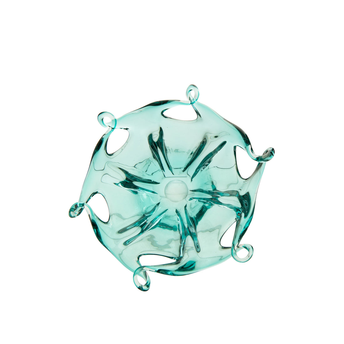 Decoratief Plateau Serena Glas Turquoise J-Line