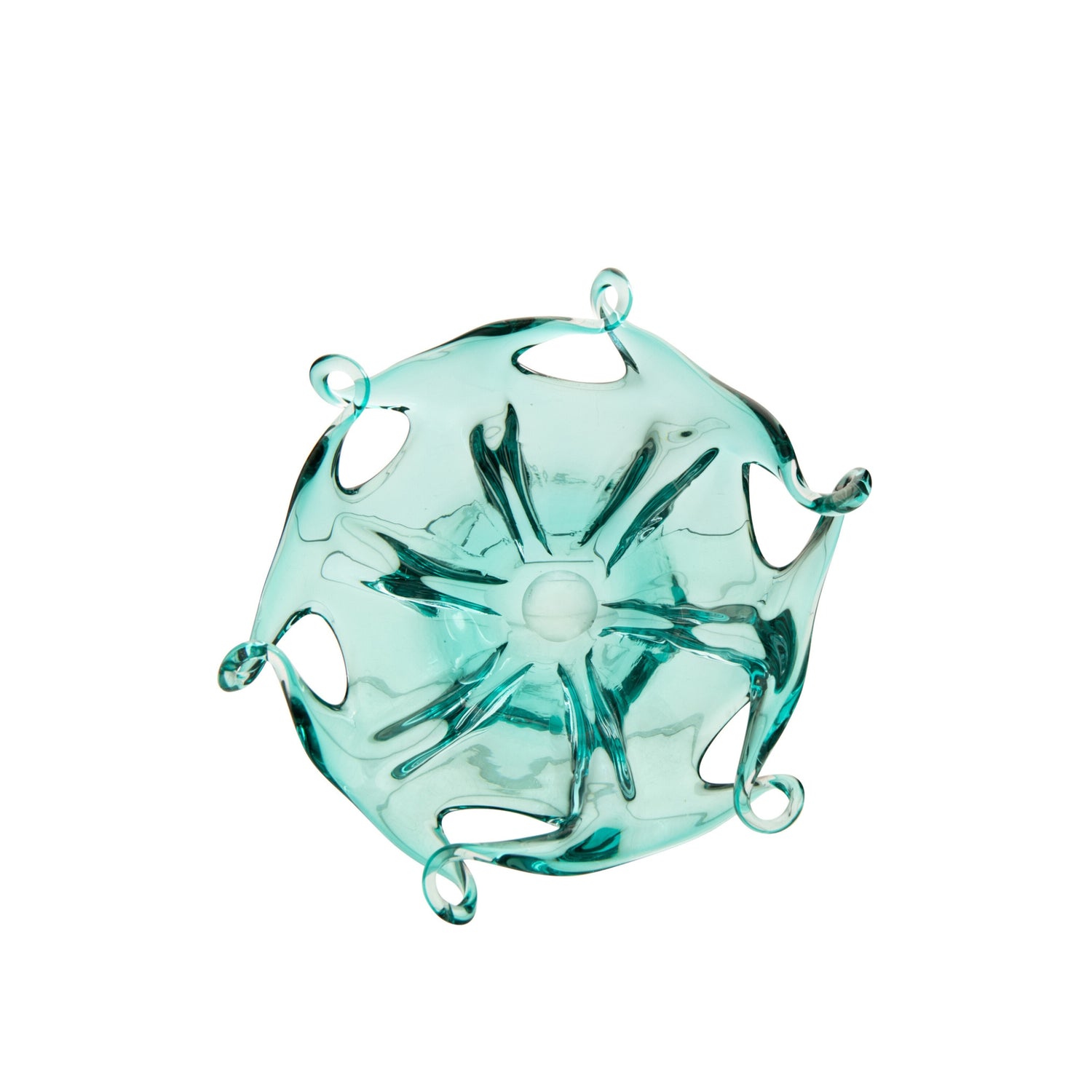 Decoratief Plateau Serena Glas Turquoise J-Line