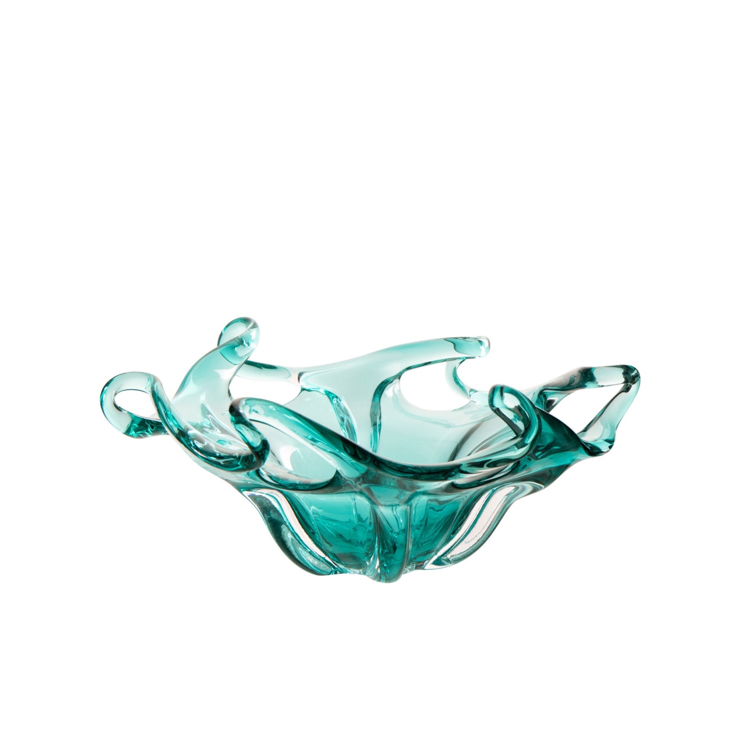 Decoratief Plateau Serena Glas Turquoise J-Line