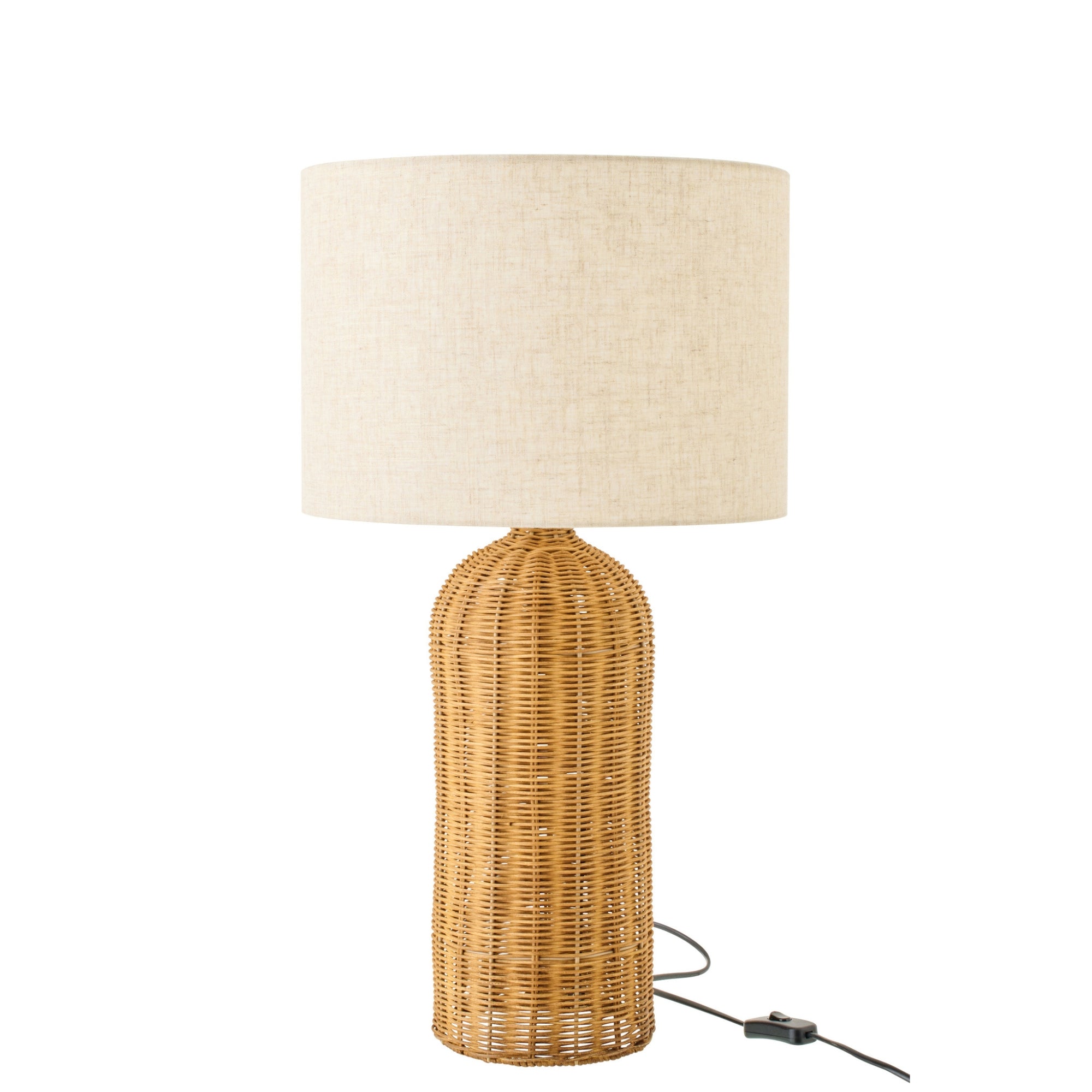 Tafellamp Cilinder Metaal Naturel/Ecru Small J-Line
