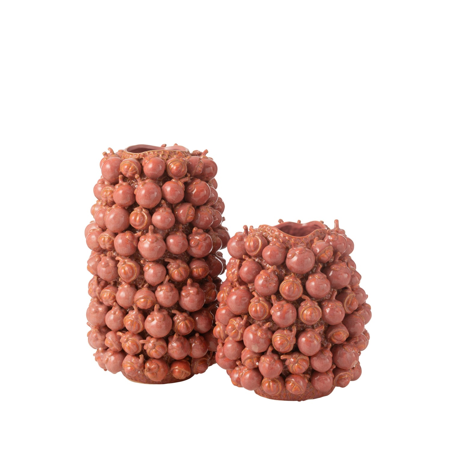 Vaas Botanica Klei Koper Roze Large L32,5cmxB30,5xH49cm J-Line