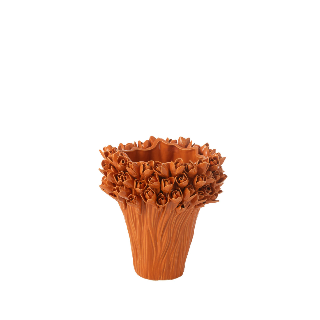 Vaas Ambrosia Keramiek Oranje Small Dia20,5cmxH19cm J-Line