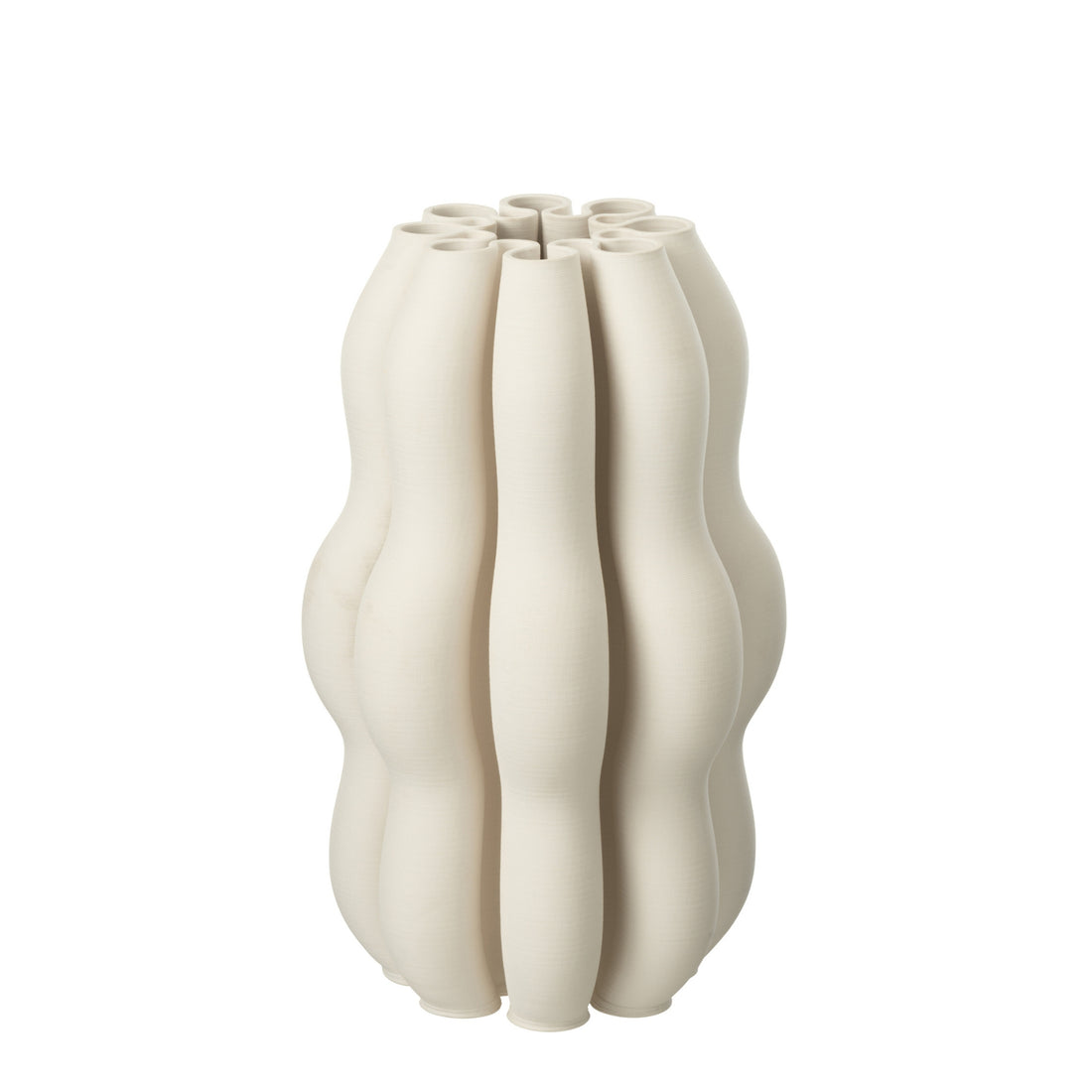 Vaas Naos Keramiek Beige Large Dia23cmxH40cm J-Line
