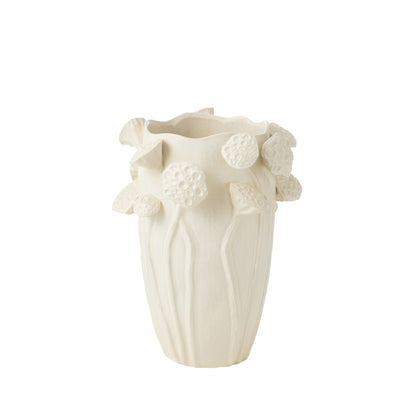 Vaas Botanica Lotus Klei Beige Small