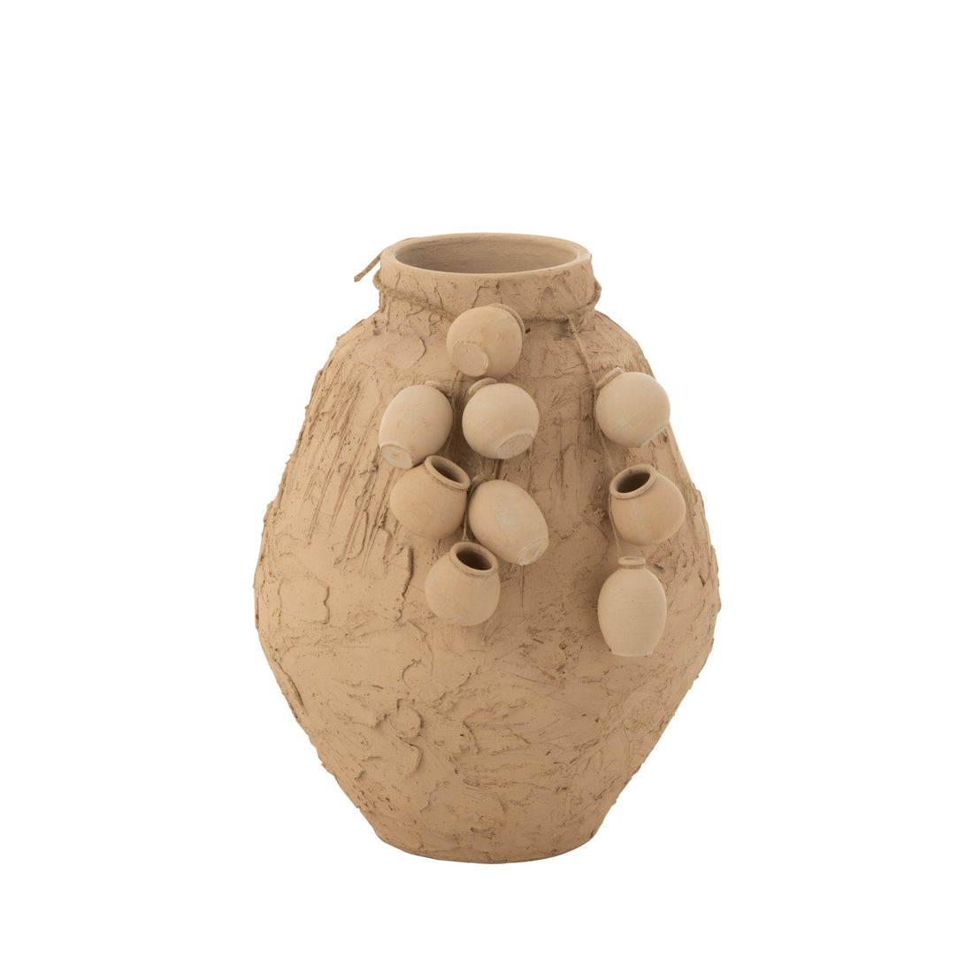 Pot + Hangpotjes Klei Naturel Small
