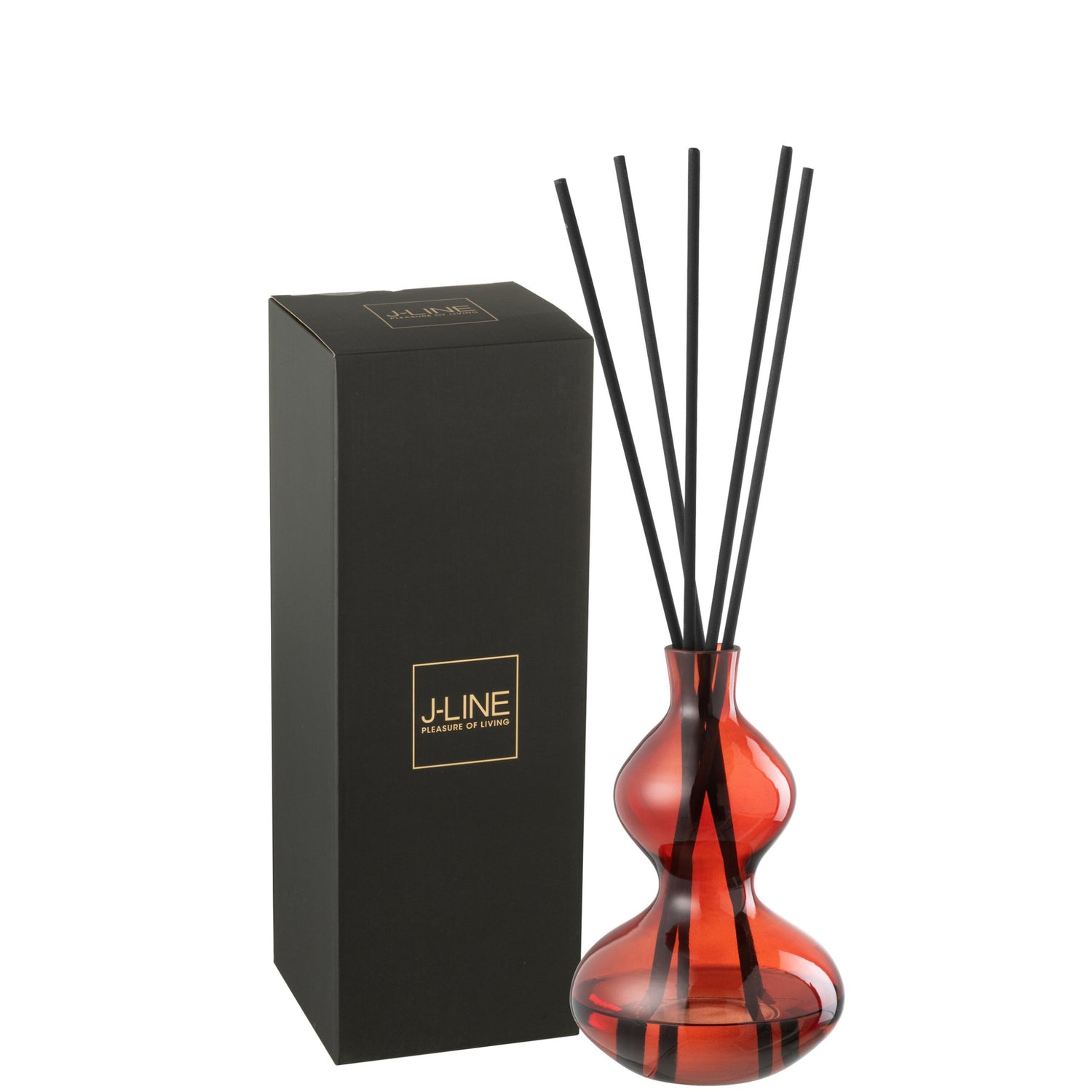 Geurolie Olive&amp;Frank Incense Glas Rood Small 500ml J-Line