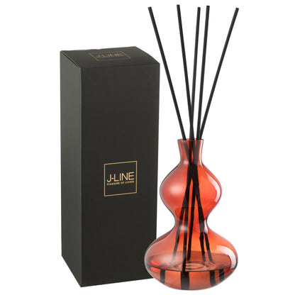 Geurolie Olive&amp;Frank Incense Glas Rood Large 1000ml J-Line