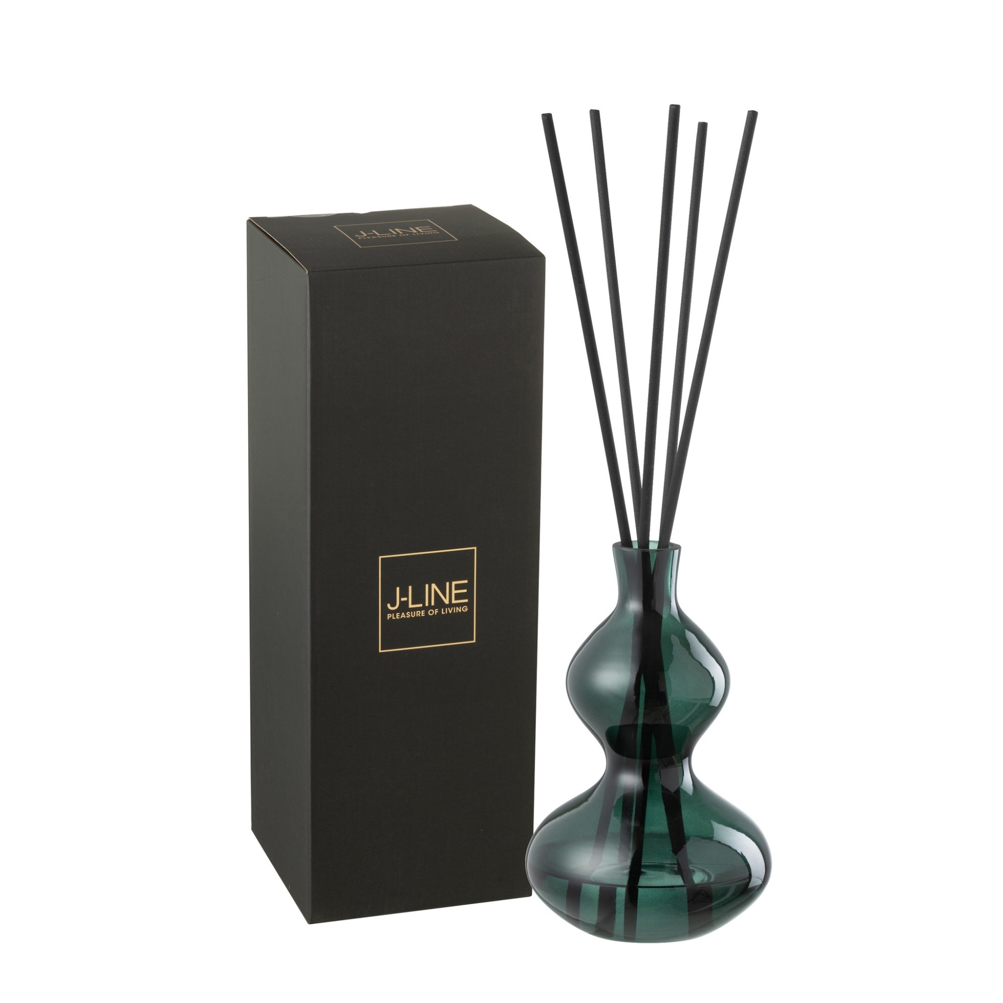 Geurolie Cedar Breeze Glas Donkergroen Small 500ml J-Line