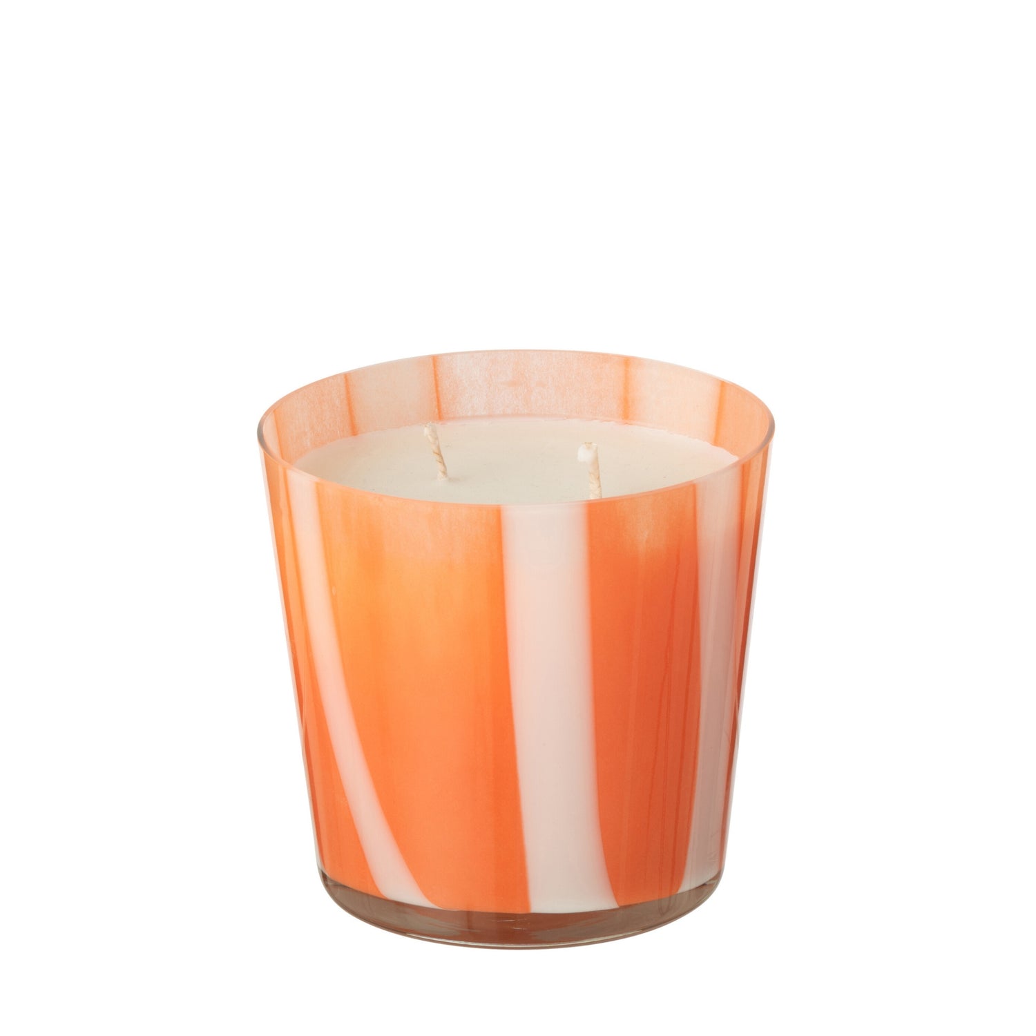 Geurkaars Noa Strepen Oranje Small - 50uur