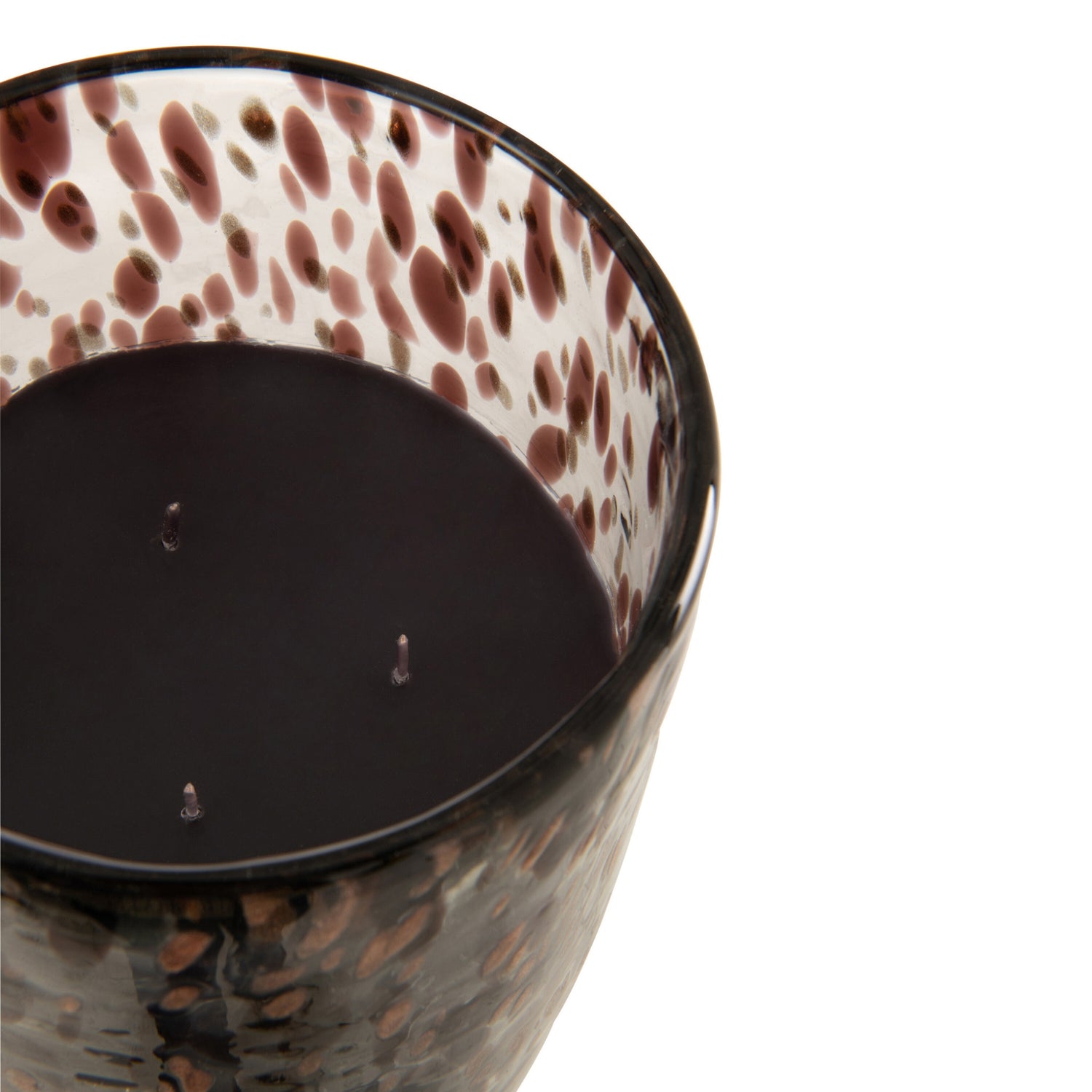 Geurkaars Mia Zwart/Mix Glas Large 230uur J-Line