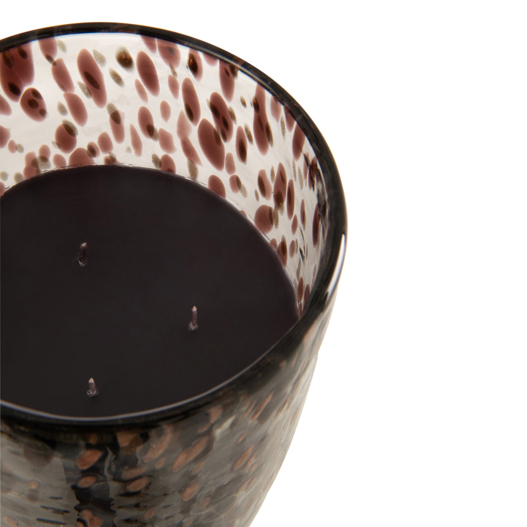 Geurkaars Mia Zwart/Mix Glas Large 230uur J-Line