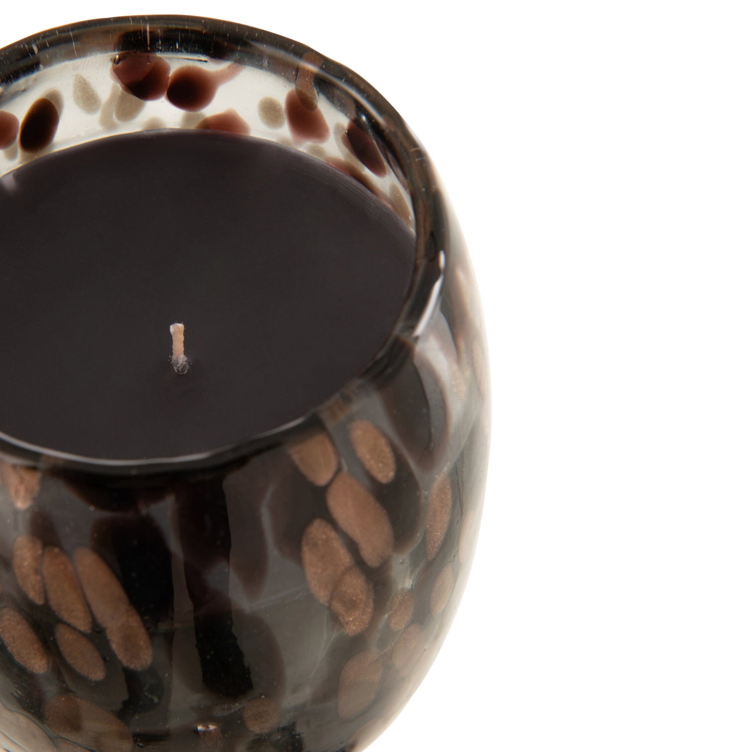 Geurkaars Mia Zwart/Mix Glas Small 90uur J-Line